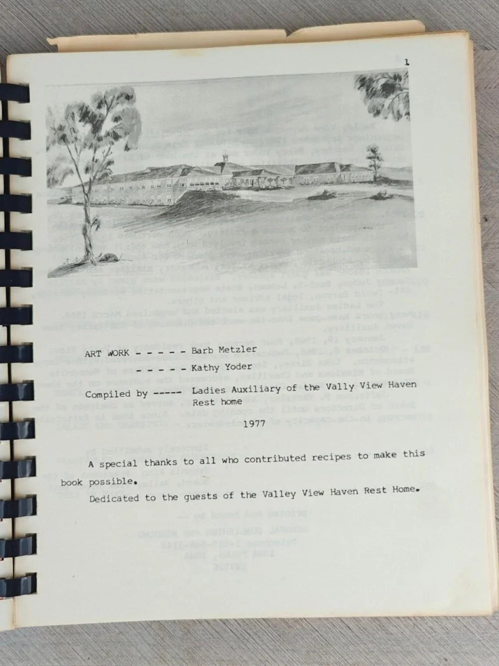 Recipes From Keystone Kitchens Ladies Auxiliary 1977 Spiral-Bound Cookbook